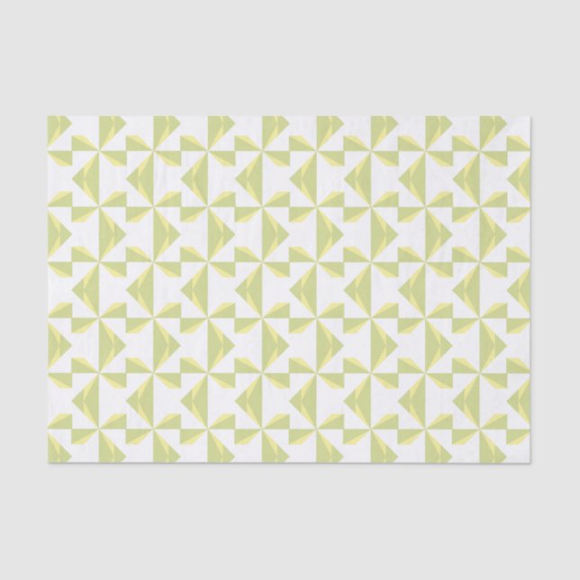 Sage Pinwheels Tissue Paper (Front)