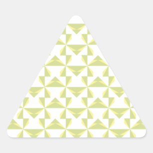 Sage Pinwheels Triangle Sticker