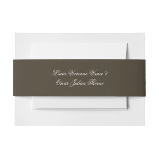 Sage Roccoco Wedding Suite Invitation Belly Band