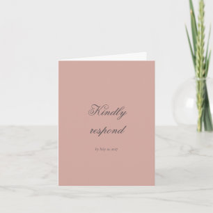 Sage Rococo Wedding RSVP Card