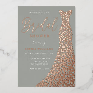 Sage & Rose Gold Gown Bridal Shower