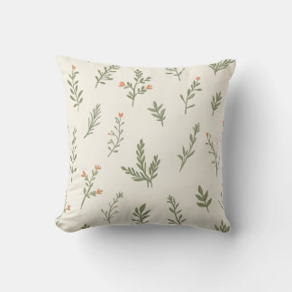 Sage Serenity Pattern Cushion