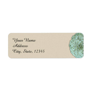 Sage Succulent Wedding Label
