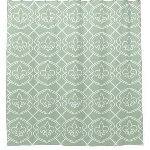 Sage Trellis Shower Curtain