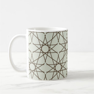 Sage Umber Geometry Coffee Mug