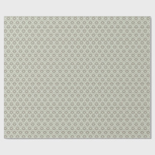Sage Umber Geometry Wrapping Paper