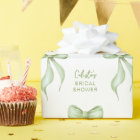 Sage Watercolor Bow Personalised Bridal Shower