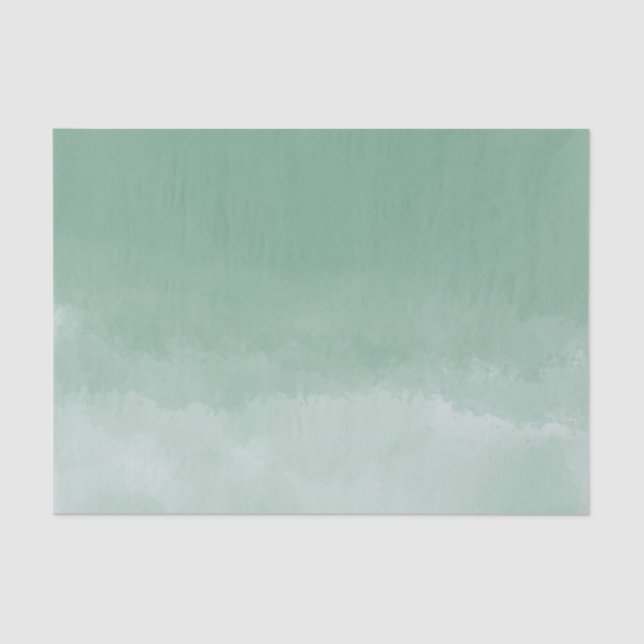 Sage Watercolor  Tissue Paper (Front)