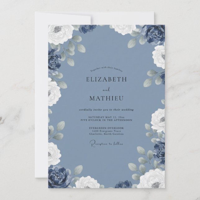 Sage Wedding Invitation (Front)