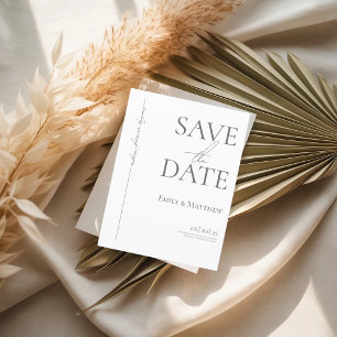 Sage Where Forever Begins Save The Date Announcement Postcard