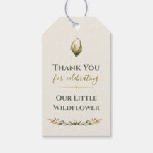 Sage Wildflower Baby Shower Thank You