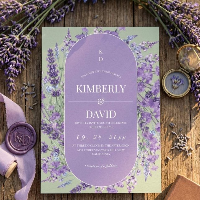  Sage Wildflower Rustic Wedding Invitation (Creator Uploaded)