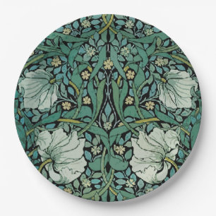 Sage William Morris Paper Plate