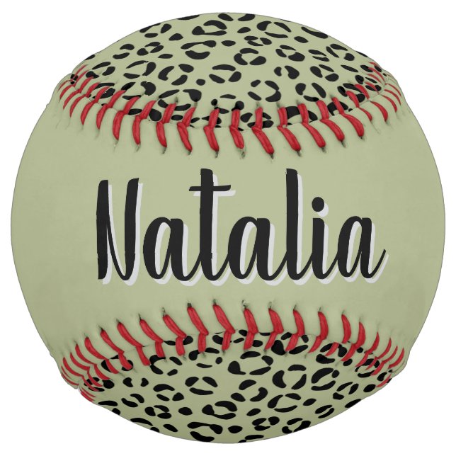 Saged Leopard (personalise) Softball (Back)
