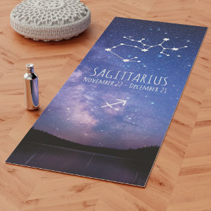 Saggitarius Personalised Zodiac Astrology Yoga Mat
