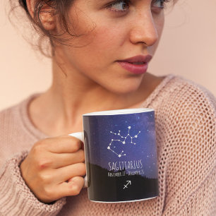 Saggitarius   Personalised Zodiac Constellation Coffee Mug
