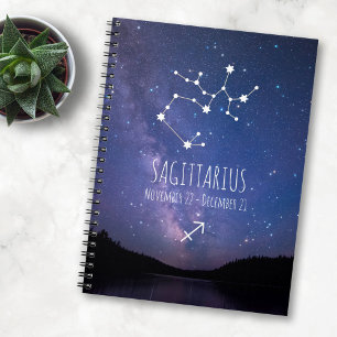 Saggitarius   Personalised Zodiac Constellation Notebook