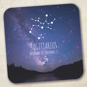 Saggitarius   Personalized Zodiac Constellation Square Sticker