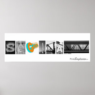 Saginaw Letters Poster
