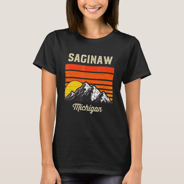 Saginaw Michigan Hometown City State Usa T-Shirt (Front)