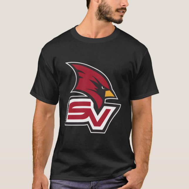 Saginaw Valley State Cardinals Left Chest Icon T-Shirt (Front)