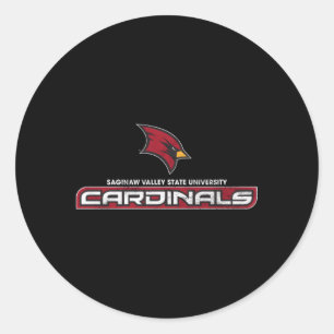Saginaw Valley State Svsu Cardinals Large Classic Round Sticker