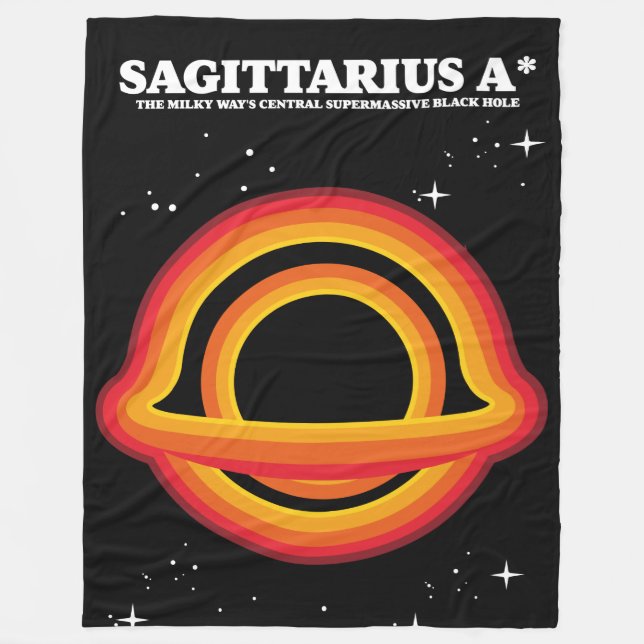 Sagittarius A* Poster Fleece Blanket (Front)