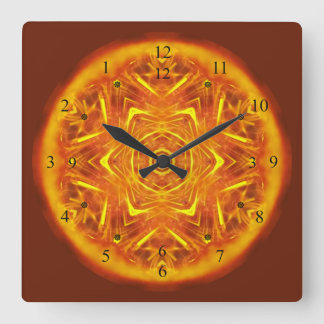Sagittarius A Quasar V4 ~ Time Machine ~ Square Wall Clock