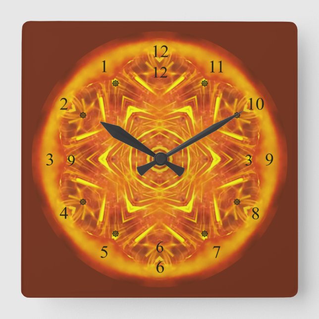  Sagittarius A Quasar V4 ~ Time Machine ~  Square Wall Clock (Front)