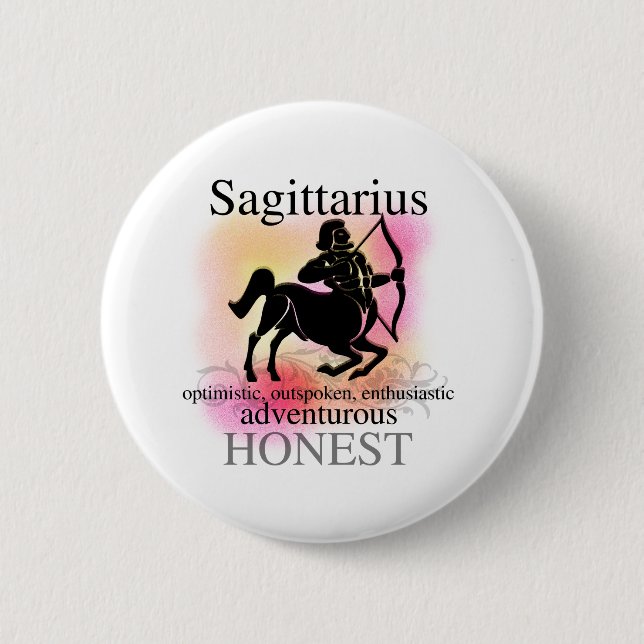 Sagittarius About You 6 Cm Round Badge (Front)