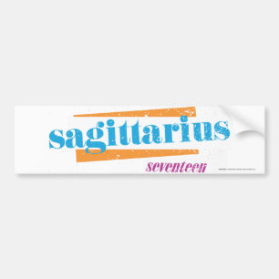 Sagittarius Aqua Bumper Sticker