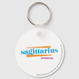 Sagittarius Aqua Key Ring