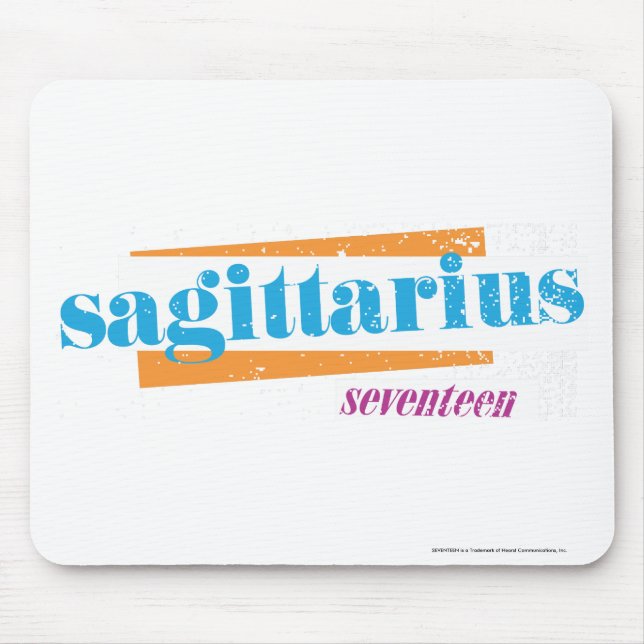 Sagittarius Aqua Mouse Mat (Front)