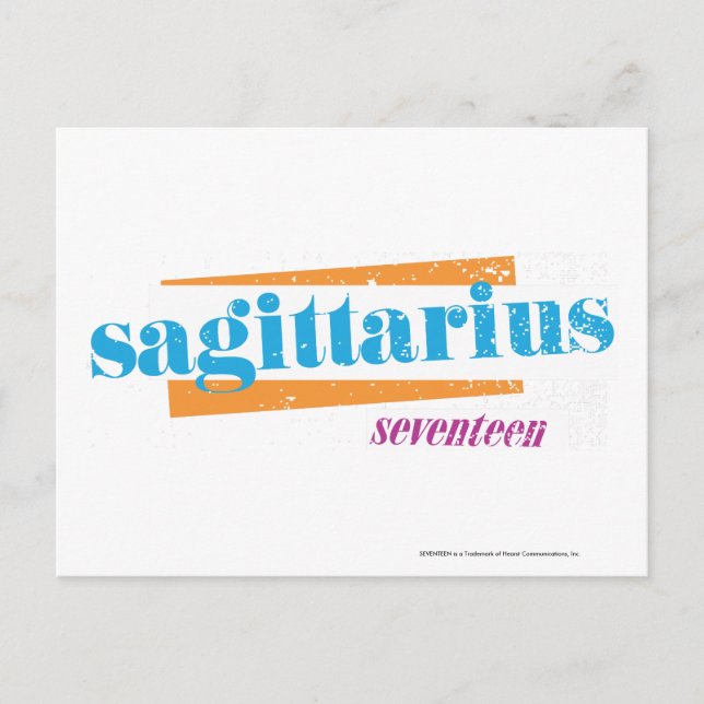 Sagittarius Aqua Postcard (Front)