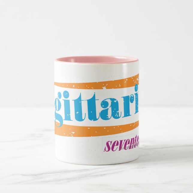 Sagittarius Aqua Two-Tone Coffee Mug (Center)