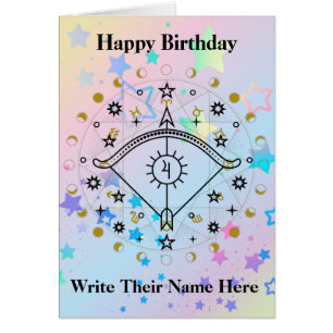 Sagittarius Astrology Birthday Card Nov 22-Dec 21