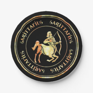 Sagittarius Astrology Zodiac d1 Paper Plates 3