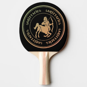Sagittarius Astrology Zodiac d1 Ping Pong Paddle