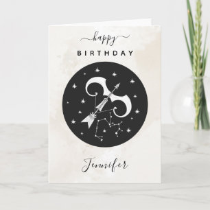Sagittarius Astrology Zodiac Sign Horoscope Chic   Card