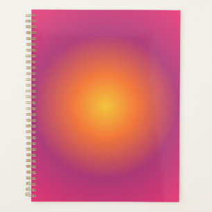 Sagittarius Aura Gradient Zodiac, Purple Yellow Planner