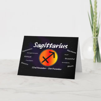 Sagittarius Birthday Card