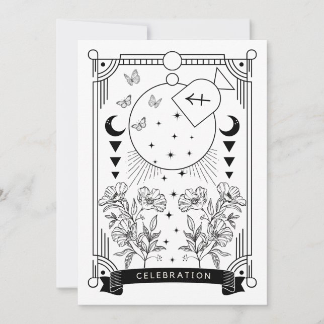 Sagittarius Birthday Celebration Invitation (Front)