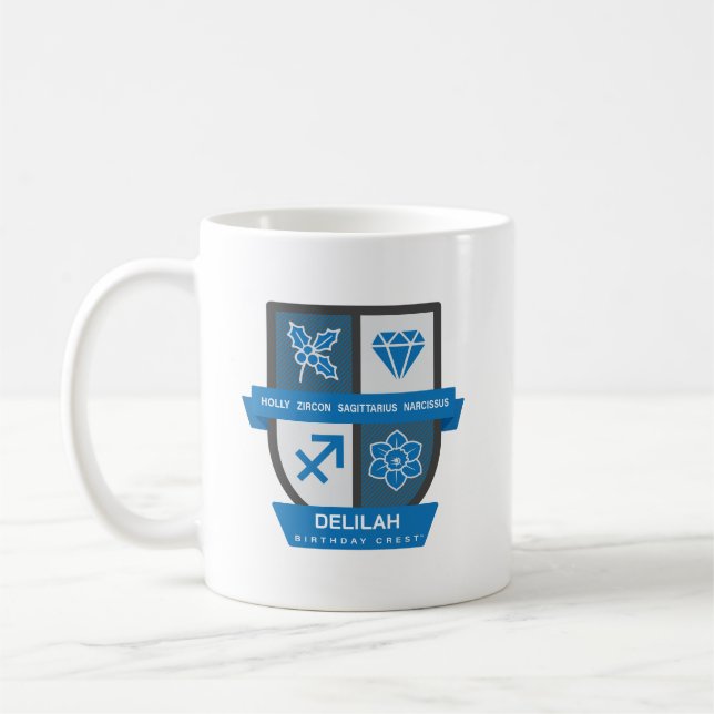 Sagittarius Birthday Crest™ for December 1-21 Mug (Left)