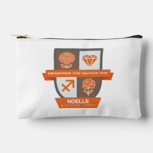 Sagittarius Birthday Crest™ November 22-30 Accessory Pouch