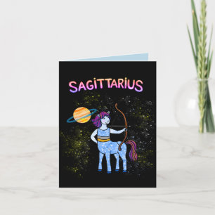 Sagittarius birthday Zodiac Thank You Card