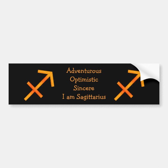 Sagittarius Bumper Sticker (Front)