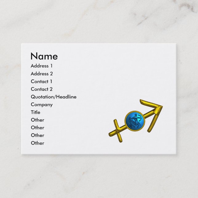 SAGITTARIUS BUSINESS CARD (Front)