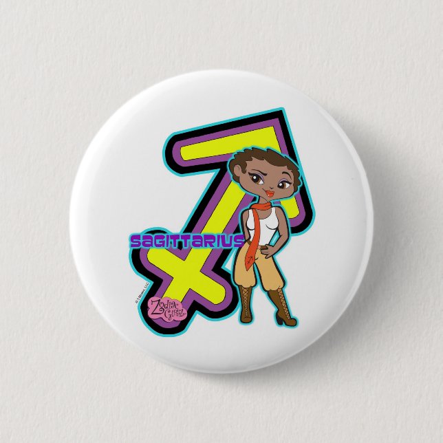 Sagittarius Button (Front)