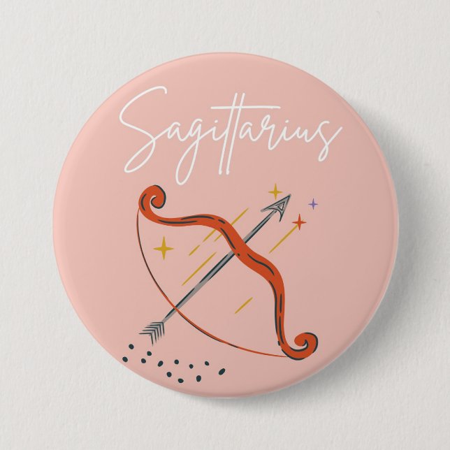 Sagittarius button badge (Front)