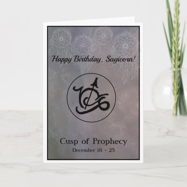 Sagittarius - Capricorn Birthday Card (Front)
